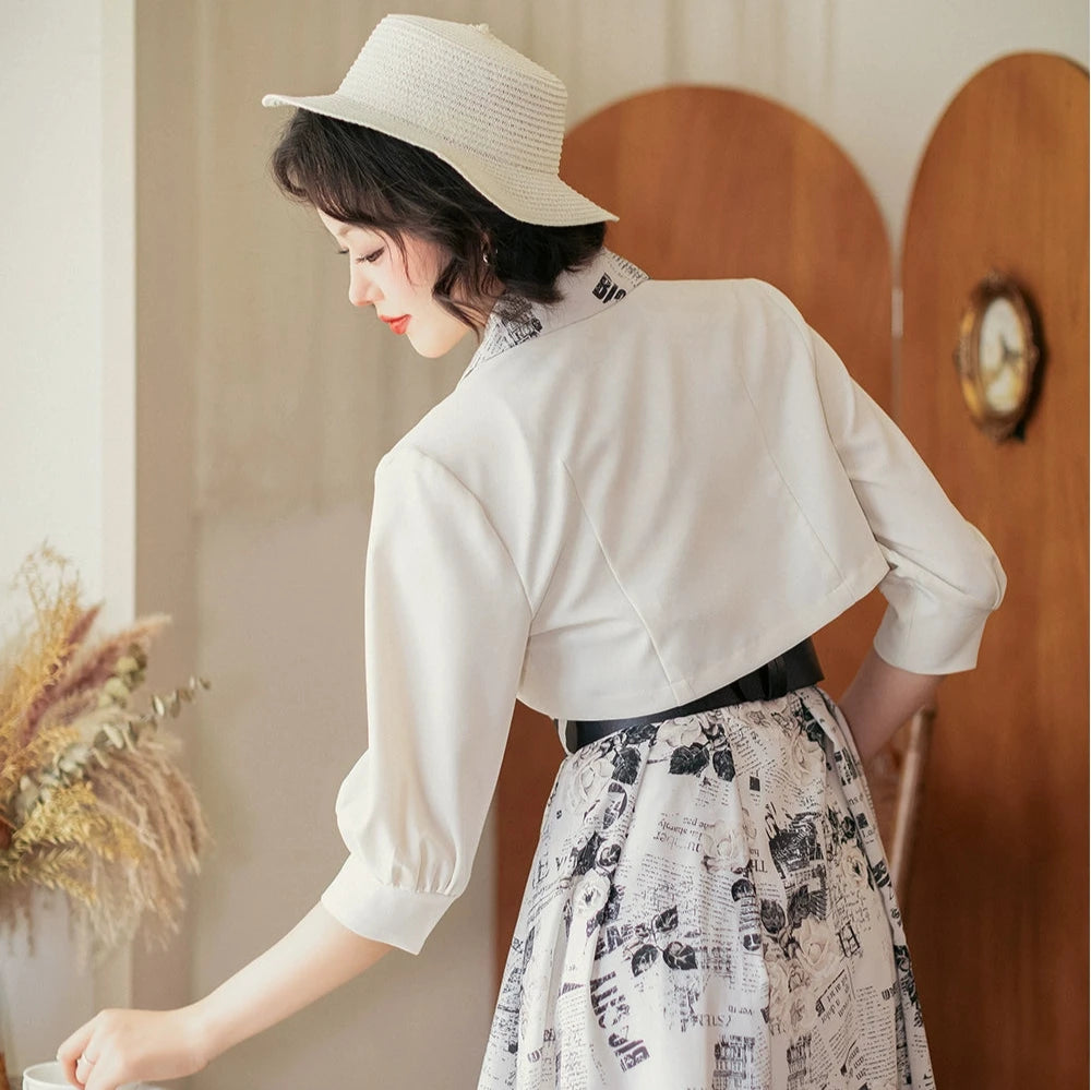 Afternoon Forest Retro Elegant Bolero [Buy together for 20% off!]