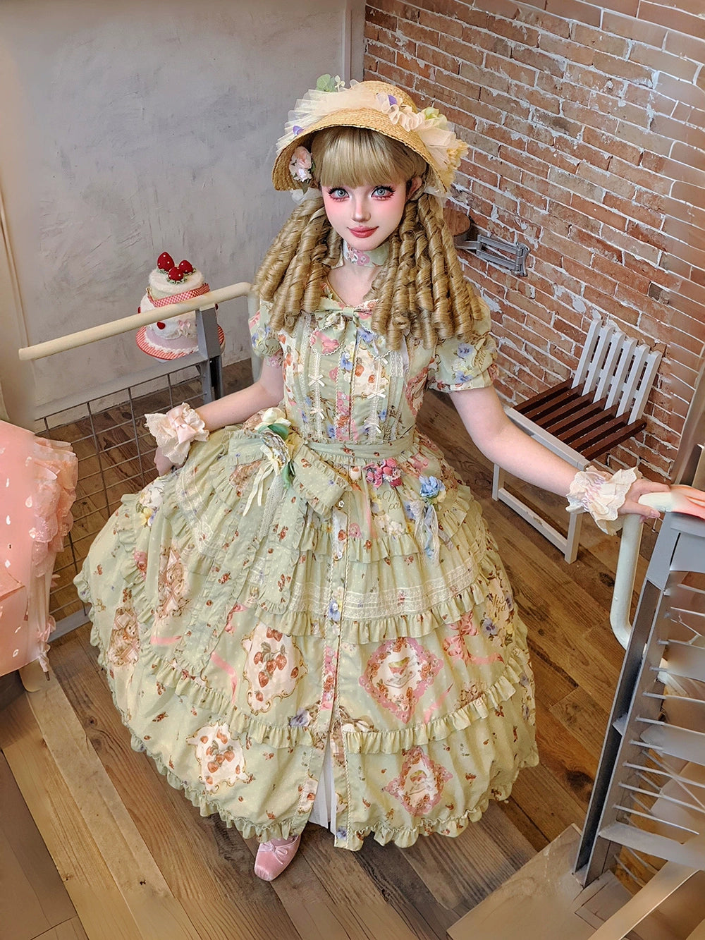 [Pre-orders available until 2/19] Cat Rose Tea Party Daily Dress