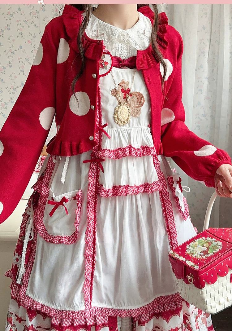 [Only available with simultaneous purchase] Berry Party Apron