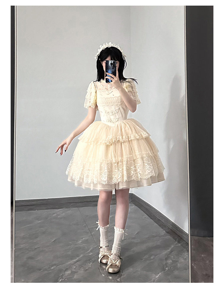 Forest Fairy Design Lace Jumper Skirt