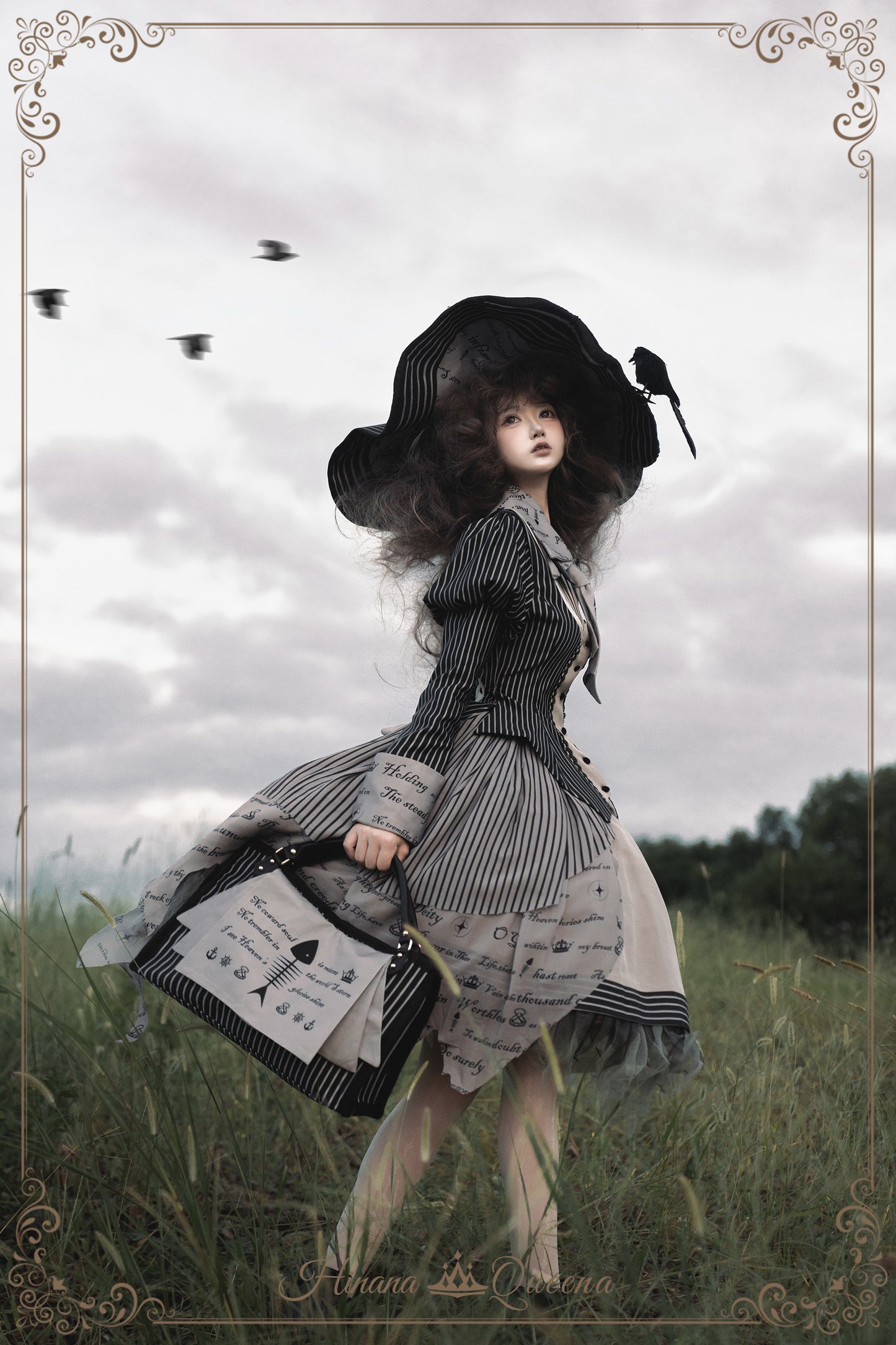 【受注予約11/12まで】暮夜 ストライプセットアップ