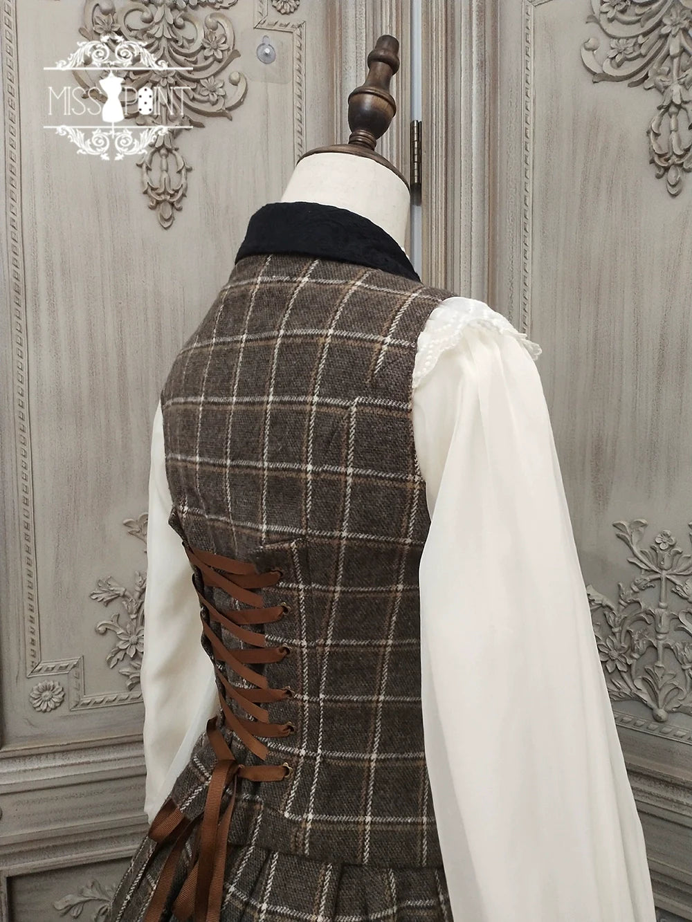 [Pre-order] British Classical Lolita Warm Check Vest