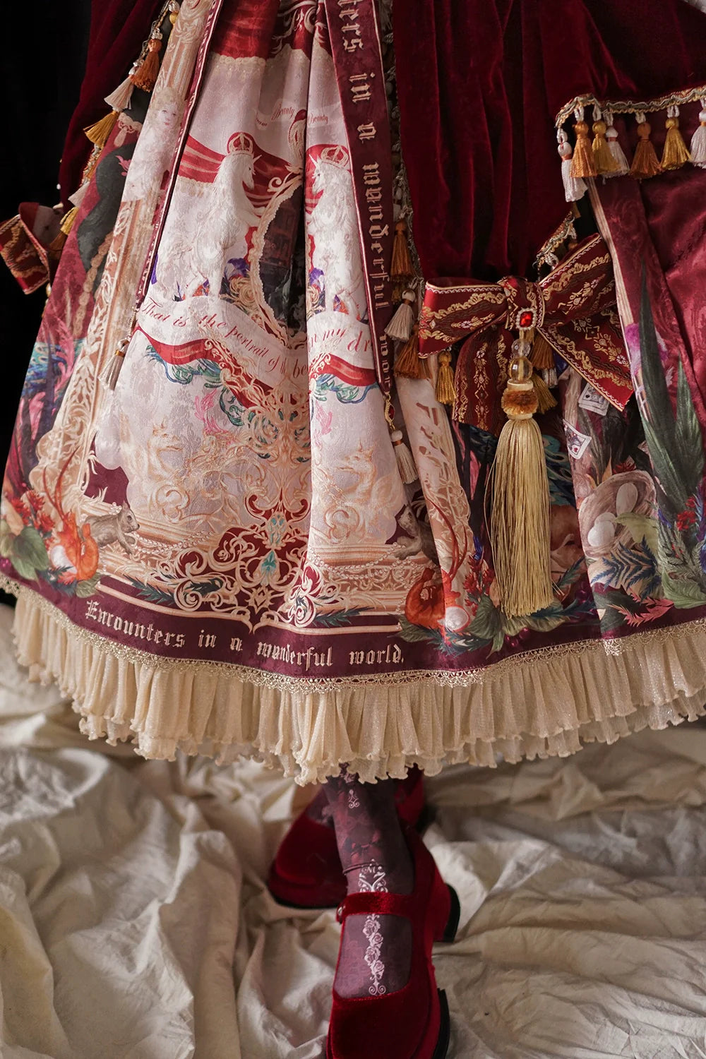 【受注予約4/8まで】Wanhua Mirror 西洋貴族風スカート フリルタイプ