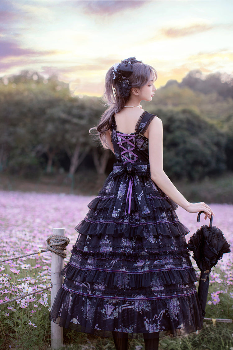[Pre-orders available until 3/12] The Veil of the Flora Tiered Jumper Skirt