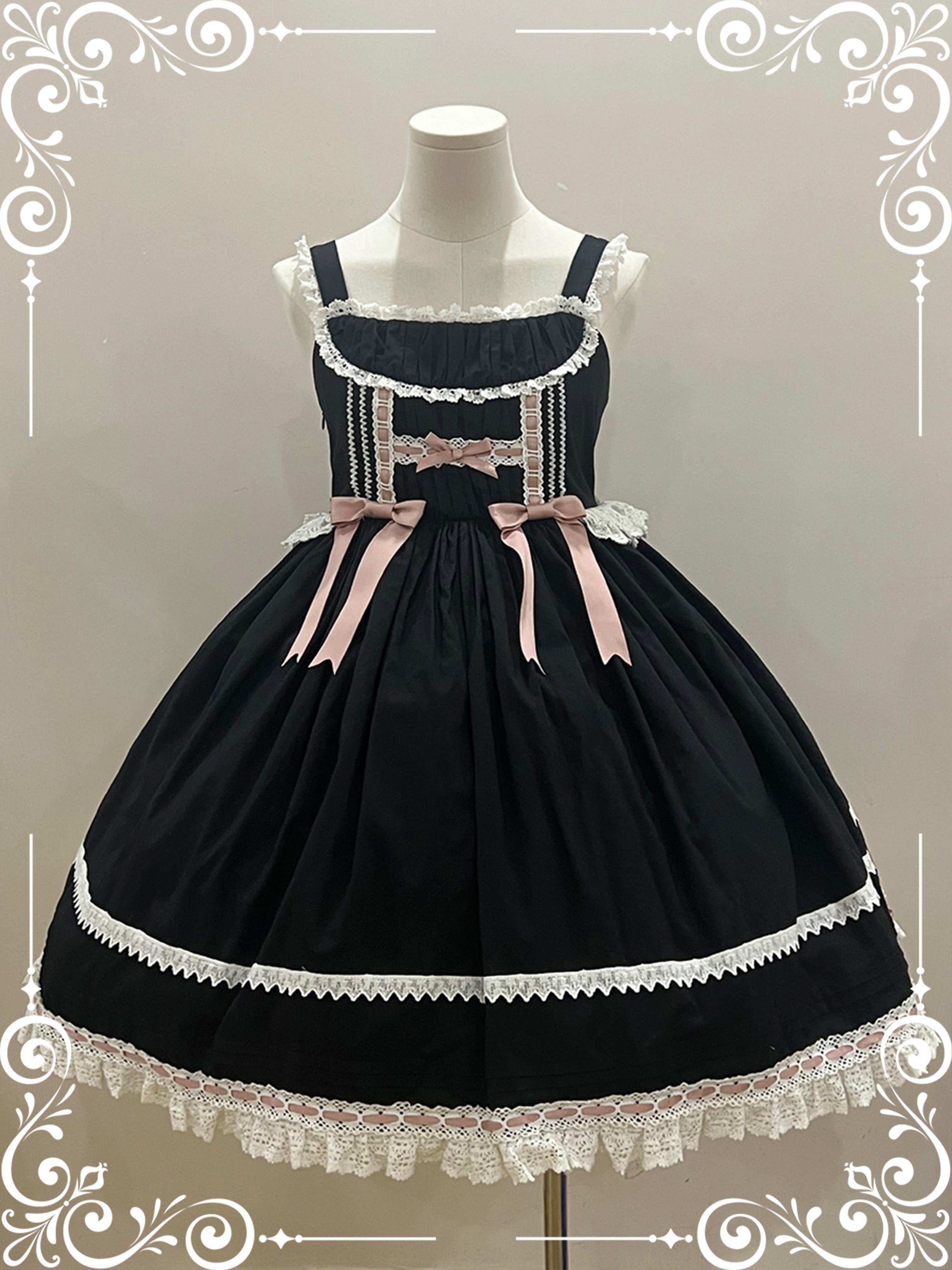 【受注予約5/21まで】Laura's Doll ハイウエストジャンパースカート・全3色