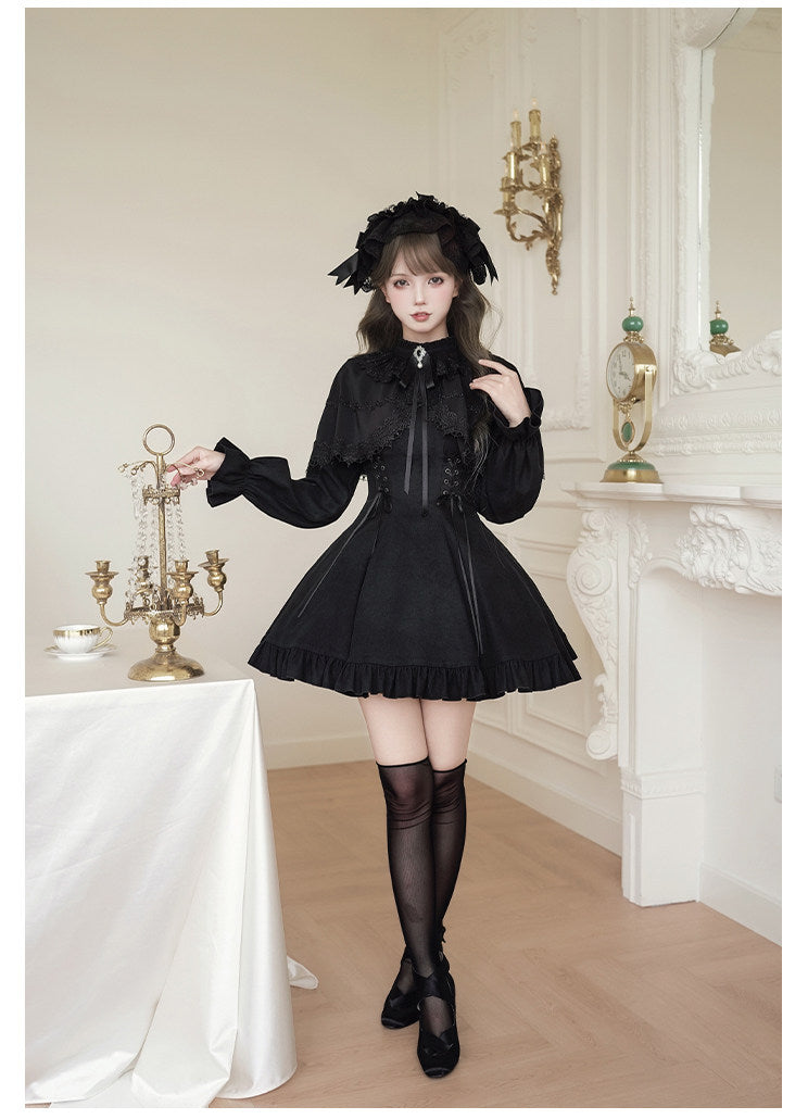 【予約販売】Nocturne Veil ミニ丈ワンピース