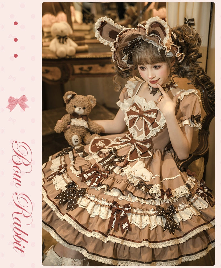 【受注予約6/11まで】Bow Rabbit スペシャルワンピース・全4色