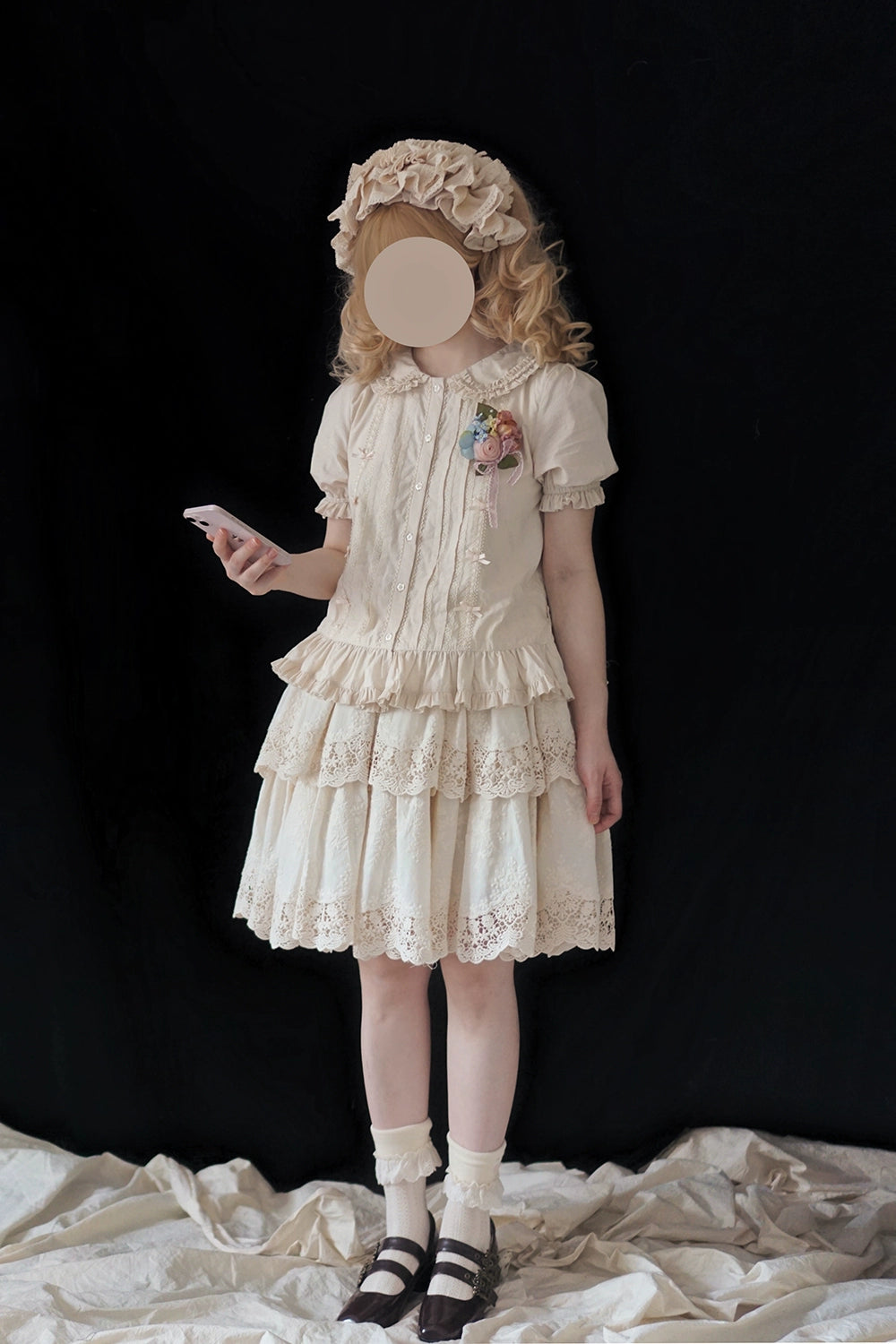 [Pre-order] Forest Rondo Lace Layer Skirt, 2-layer type