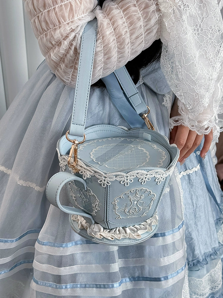 [Pre-orders available until 7/8] Antique Porcelain Plates Teacup Bag