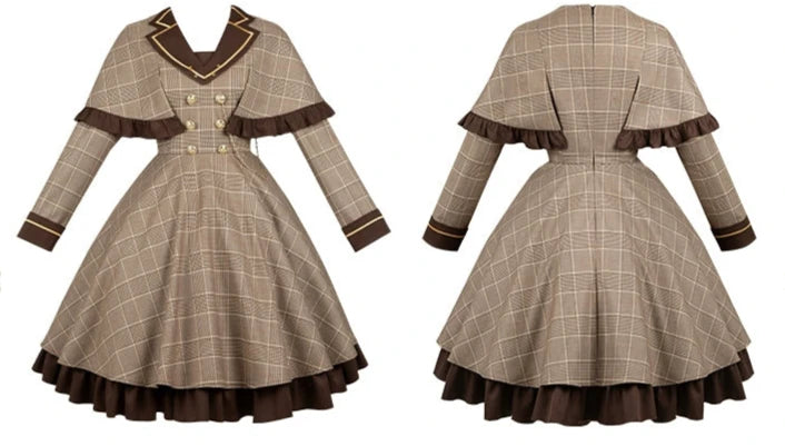 Baker Street Past detective check dress