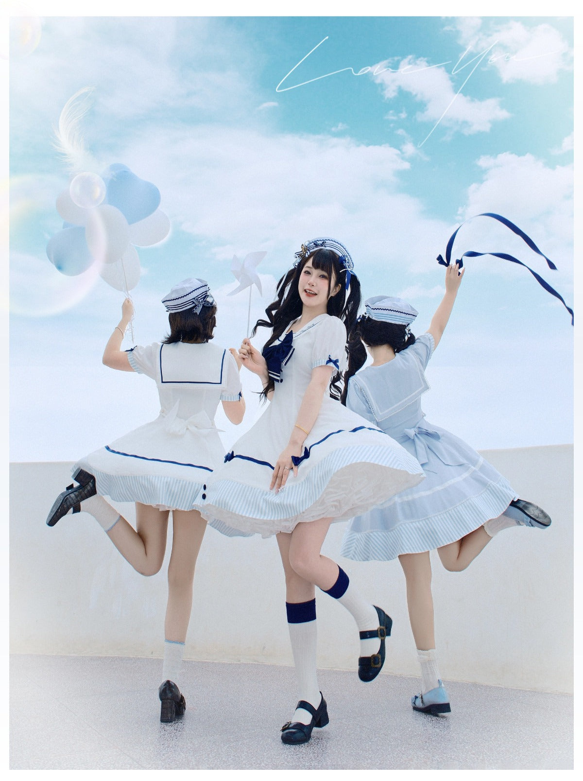 【受注予約7/30まで】Blue Sky Marine セーラーワンピース