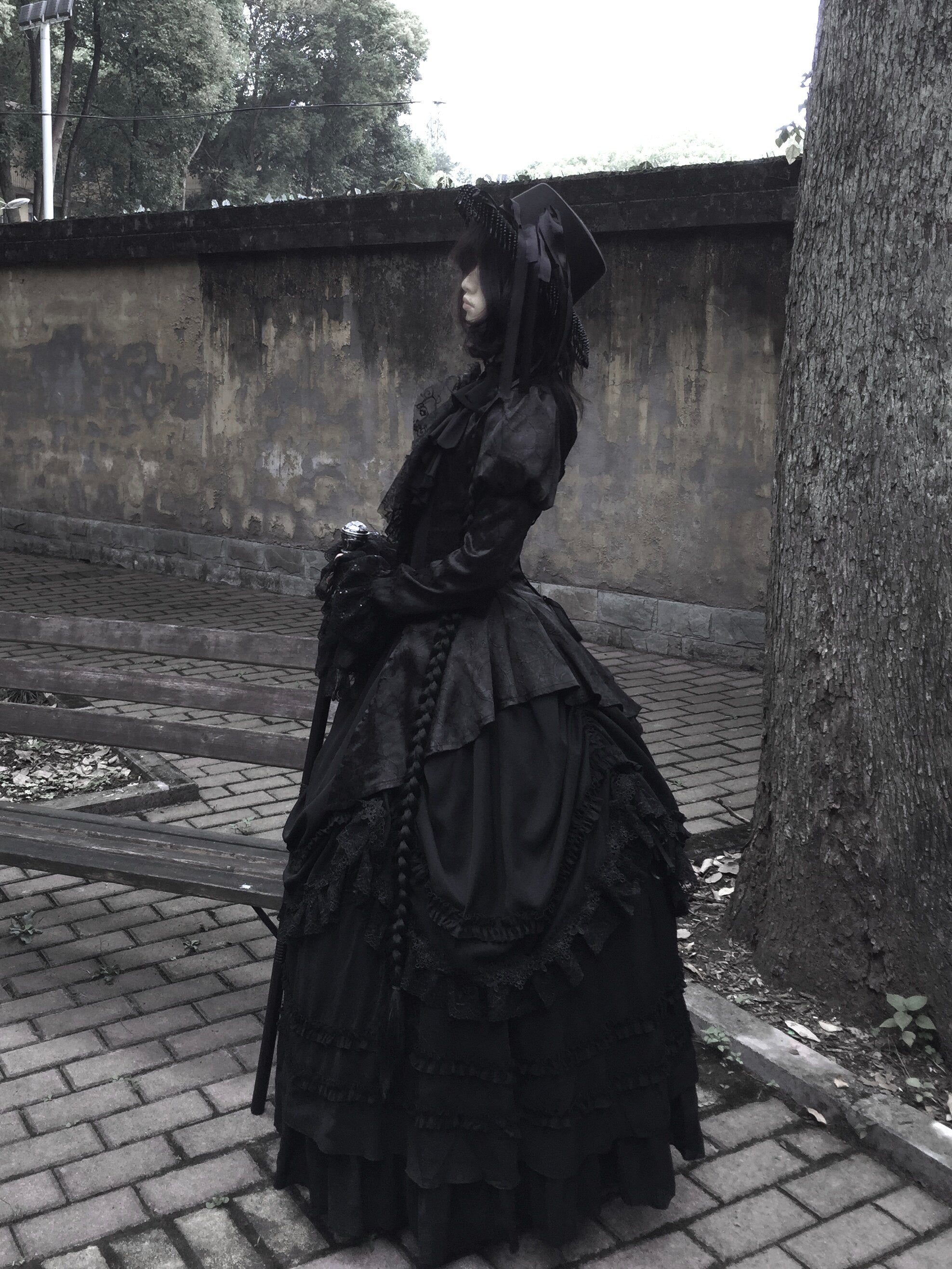 【受注予約7/29まで】黄昏の黒薔薇 ヴィクトリアンゴシックセットアップ