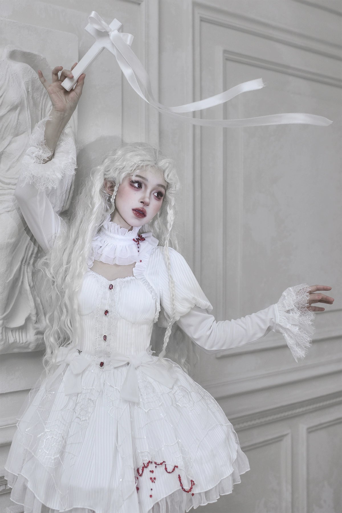 Twin Witches ゴシックチュールワンピースとインナースカート