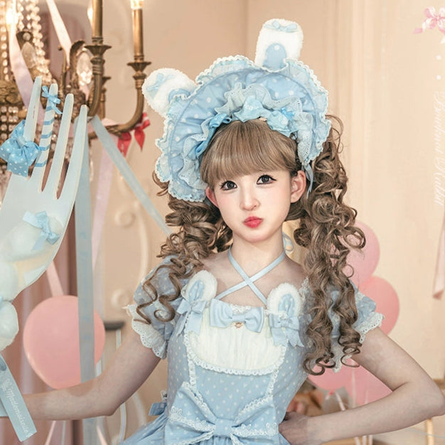 同時購入のみ【受注予約6/11まで】Bow Rabbit ボンネット