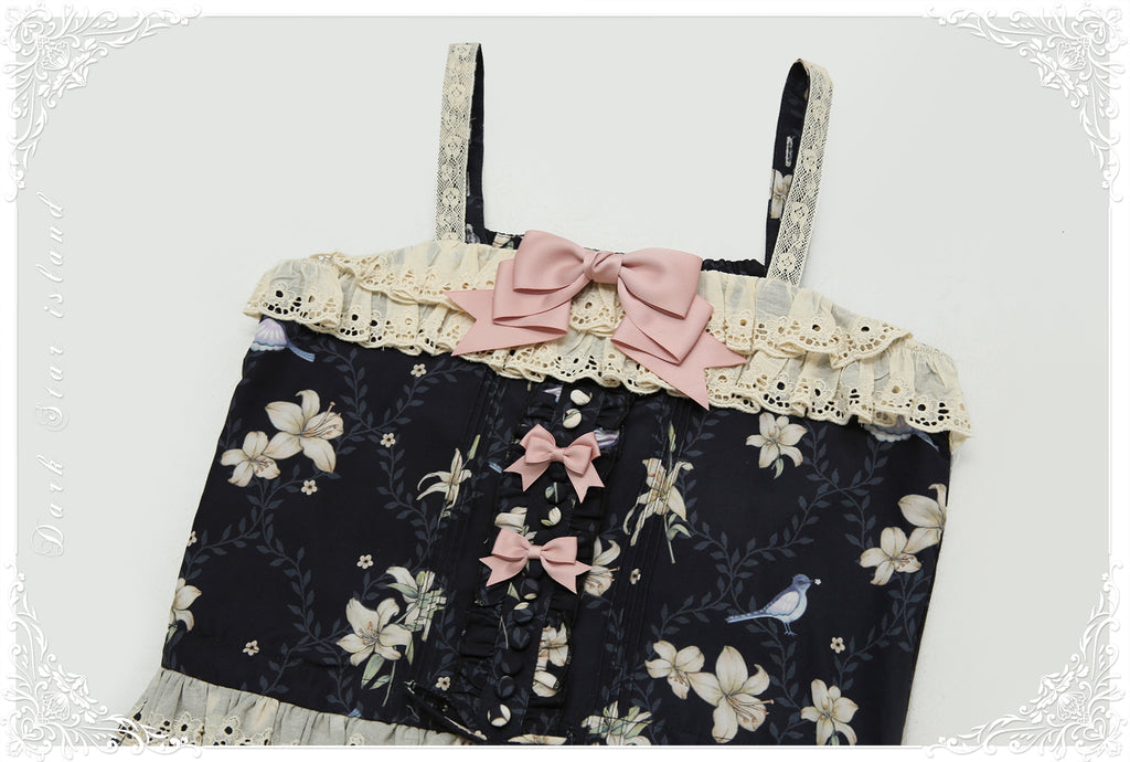 Lily and Wind Classical Print Skirt and Top