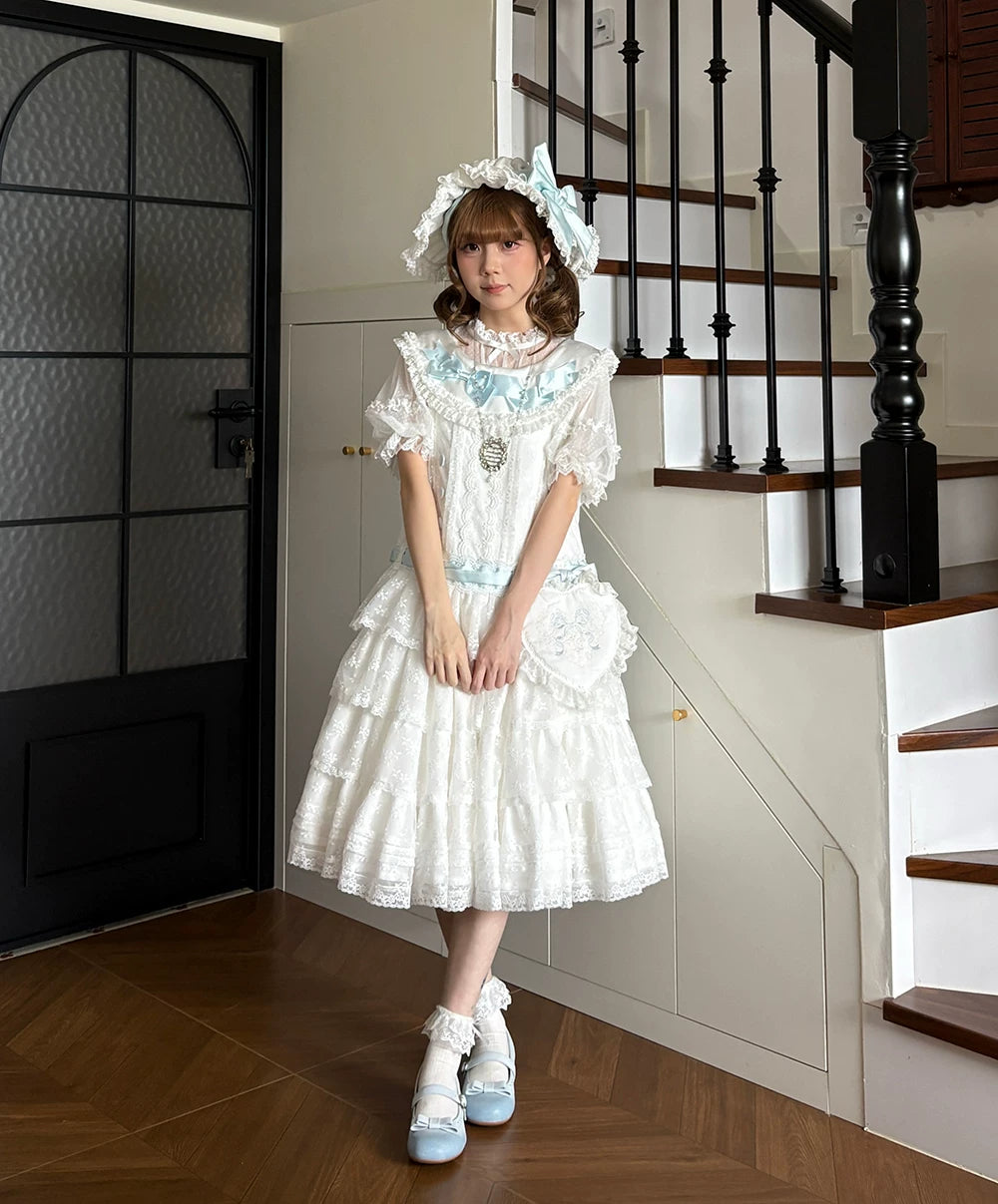 【受注予約10/13まで】Dream Lace ドールスタイルジャンパースカート