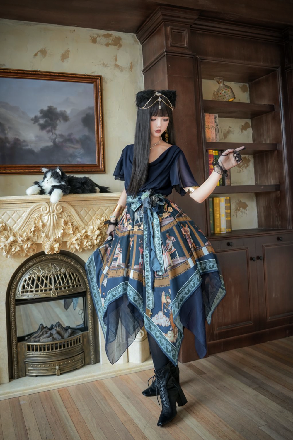 【受注予約6/12まで】Papyrus Storyイレギュラーヘムワンピース