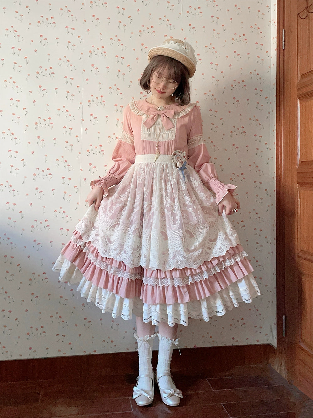 【予約販売】Sweetie Sheep フリルワンピース・無地タイプ