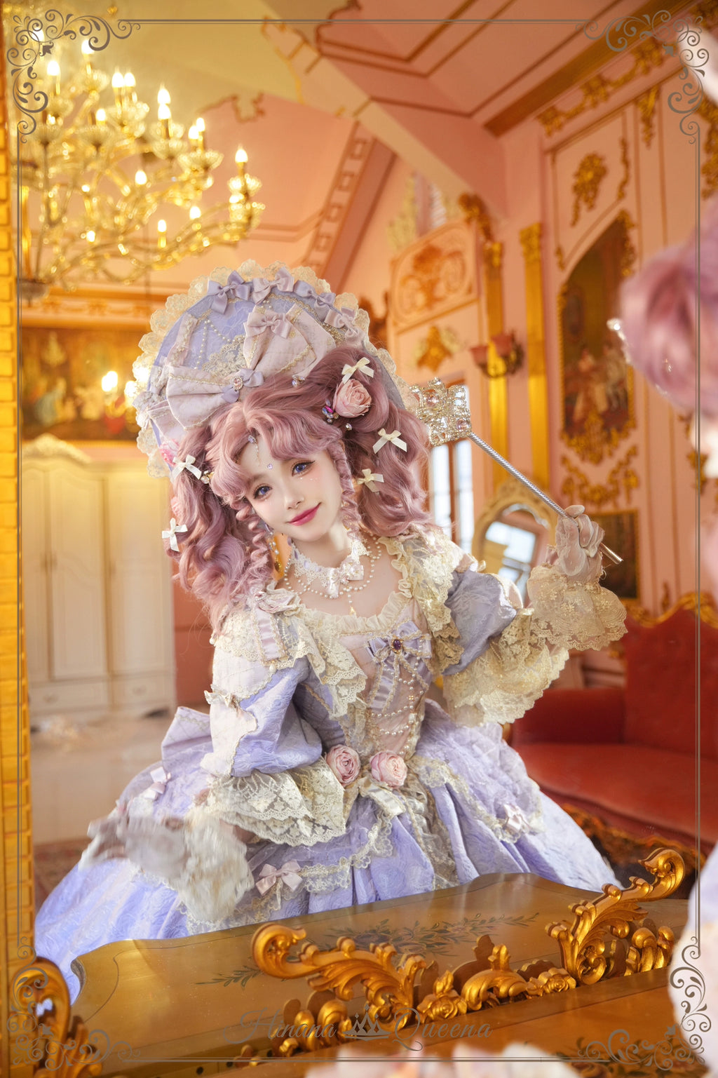 【受注予約6/26まで】Mirror Snow White プリンセスロングドレス・パープル