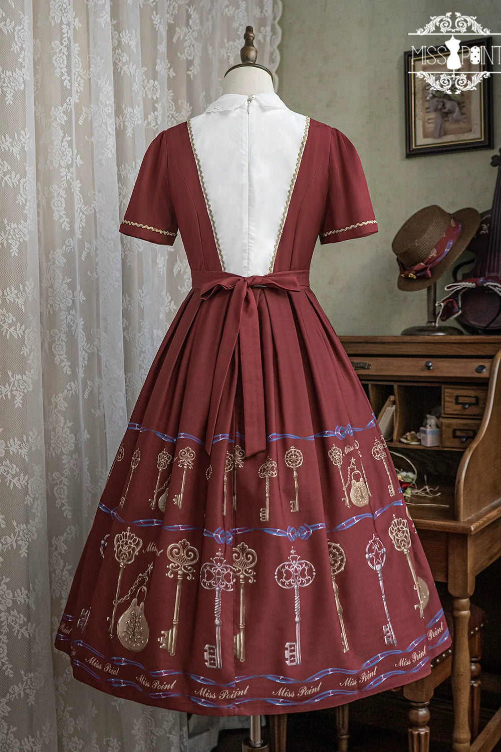 [Pre-order] Secret Key Antique Short Sleeve Dress