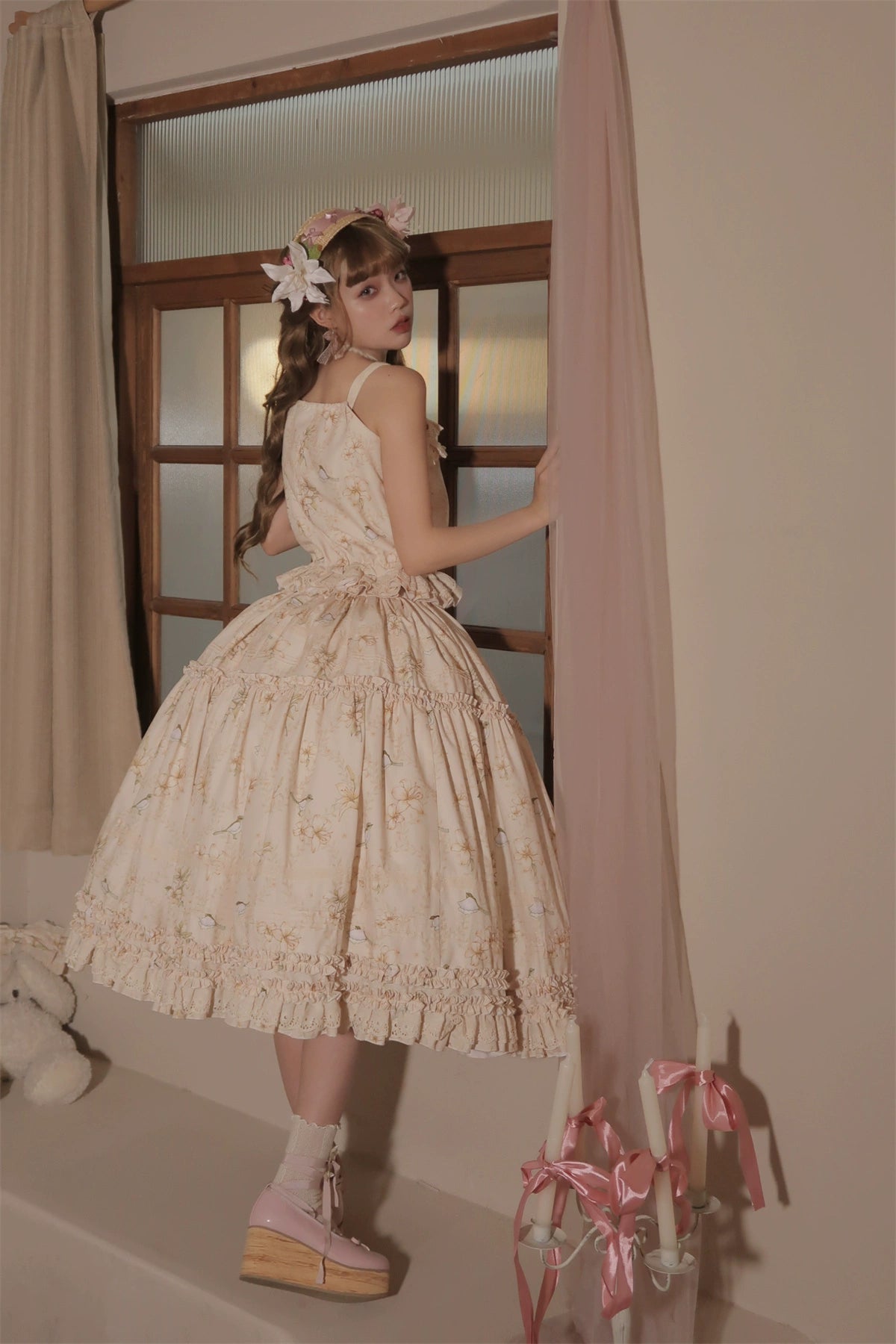 Lily and Wind Classical Print Skirt and Top