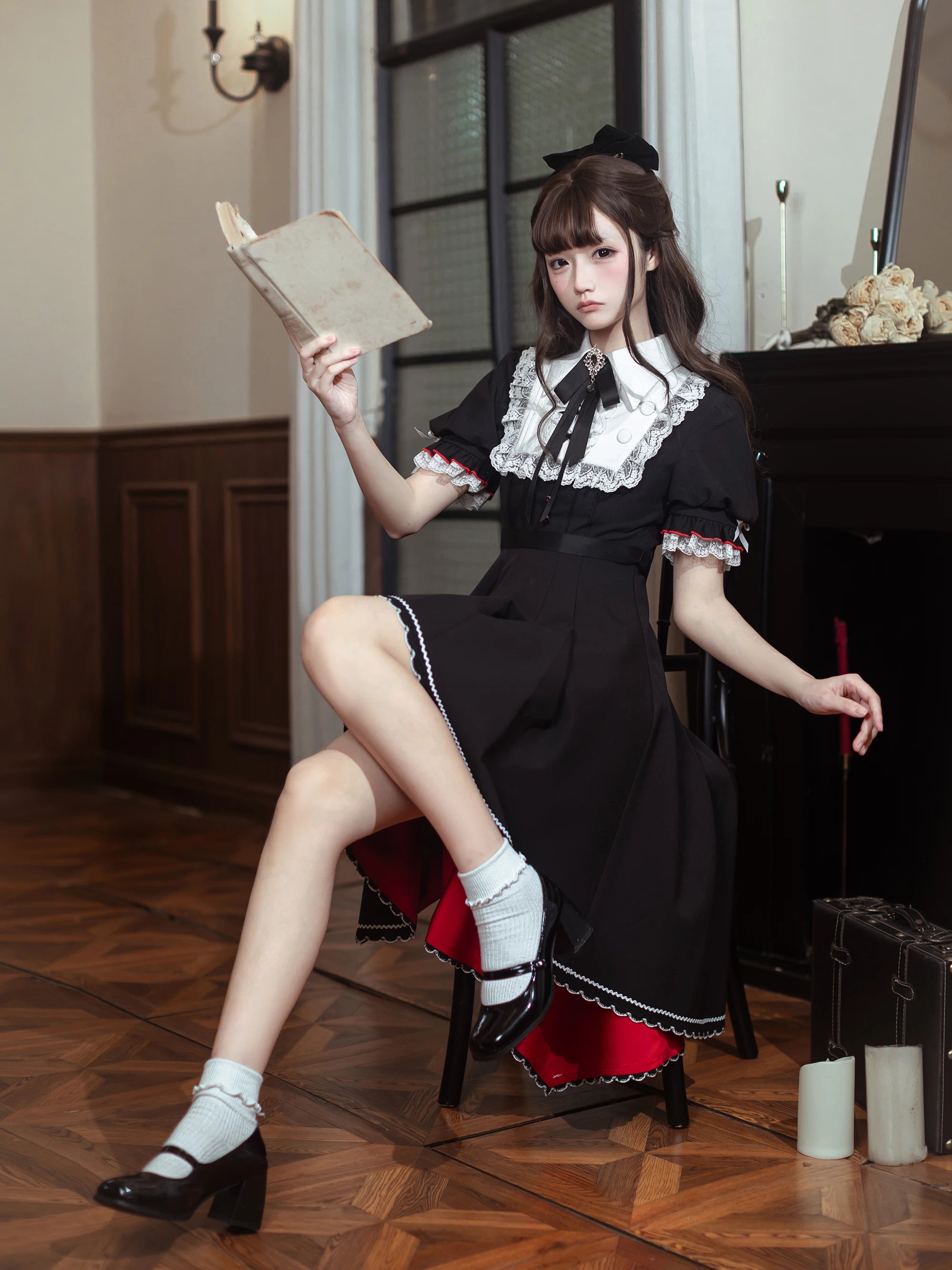ロザリンドの黒薔薇 ゴシックワンピース