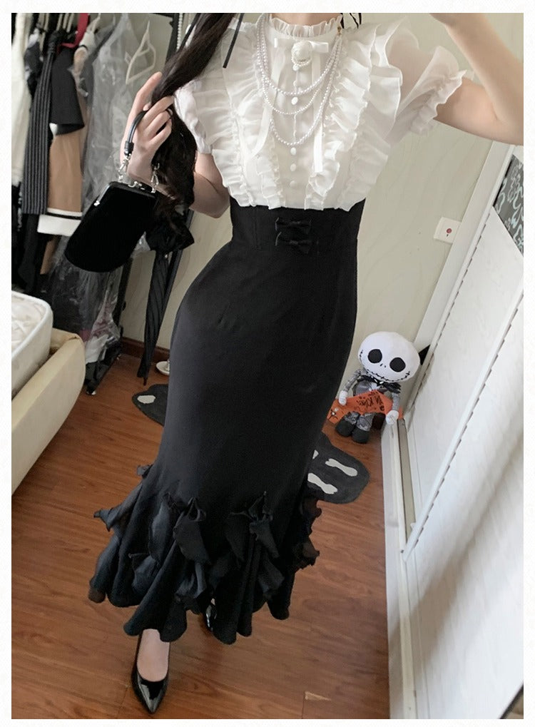 Miss Laura ドッキングワンピース・ロング丈