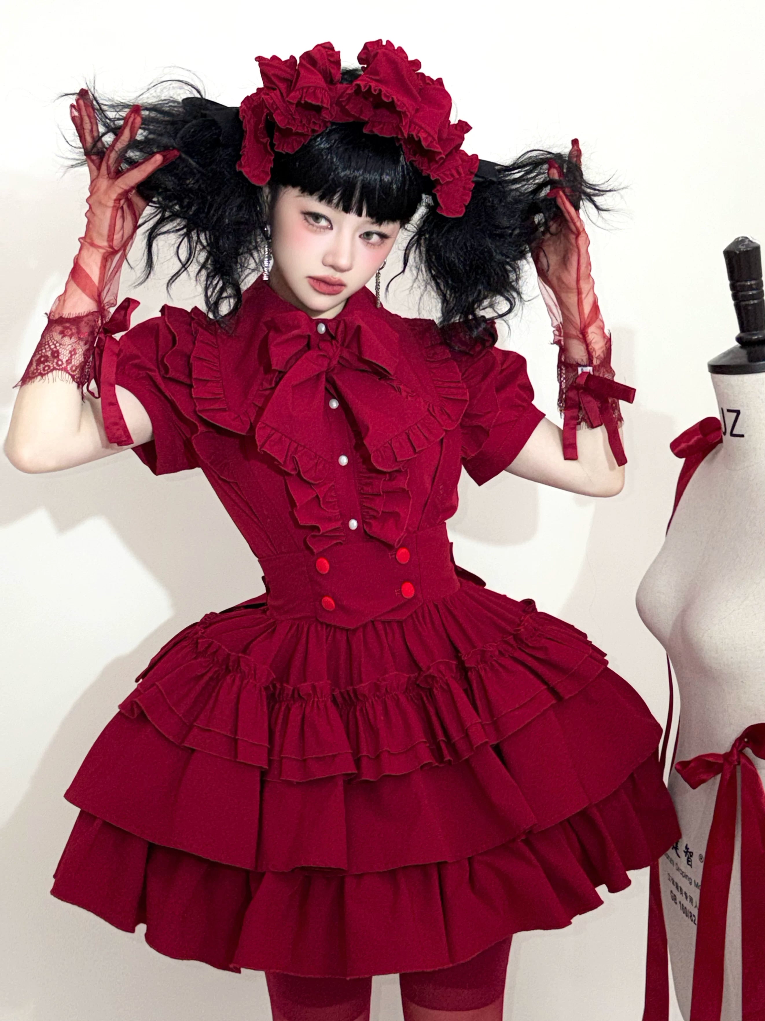 Doll's House フリル半袖ブラウス 全3色