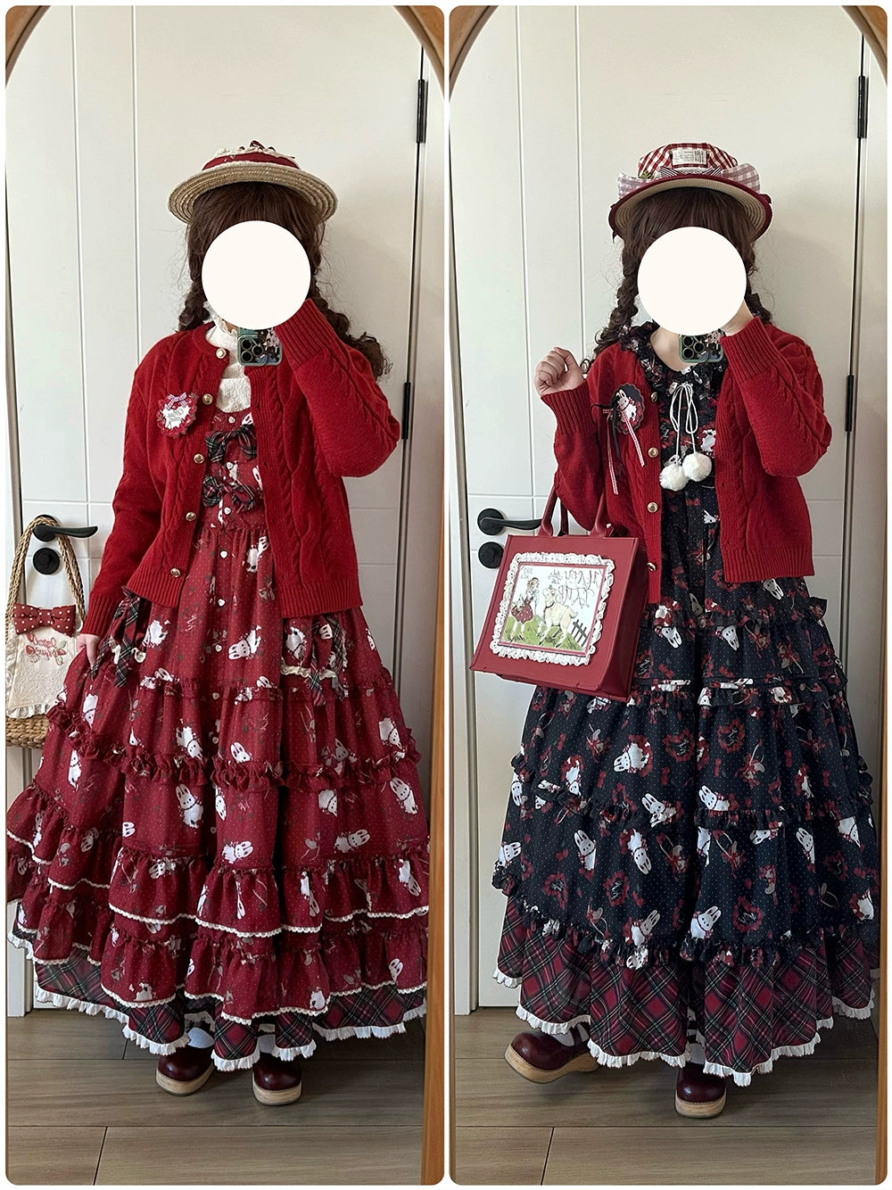 【予約販売】Sweet Berry Rabbit ニットカーディガン