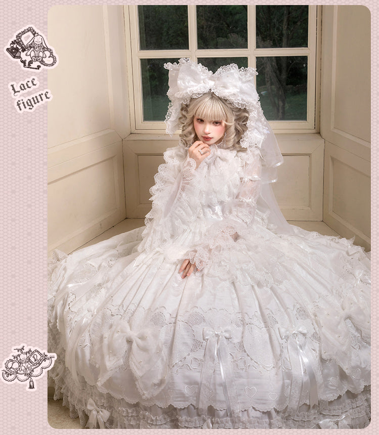 【受注予約12/23まで】Lace Figure 刺繍ラグジュアリードレス