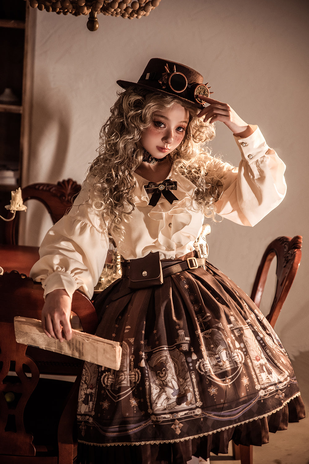 [Pre-order] Demon Hunters Frill Blouse [Buy together for 20% off]