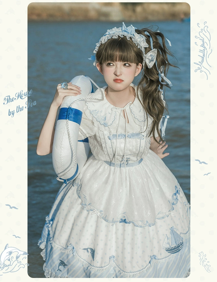 【受注予約6/18まで】The House by the Sea エプロンスカート
