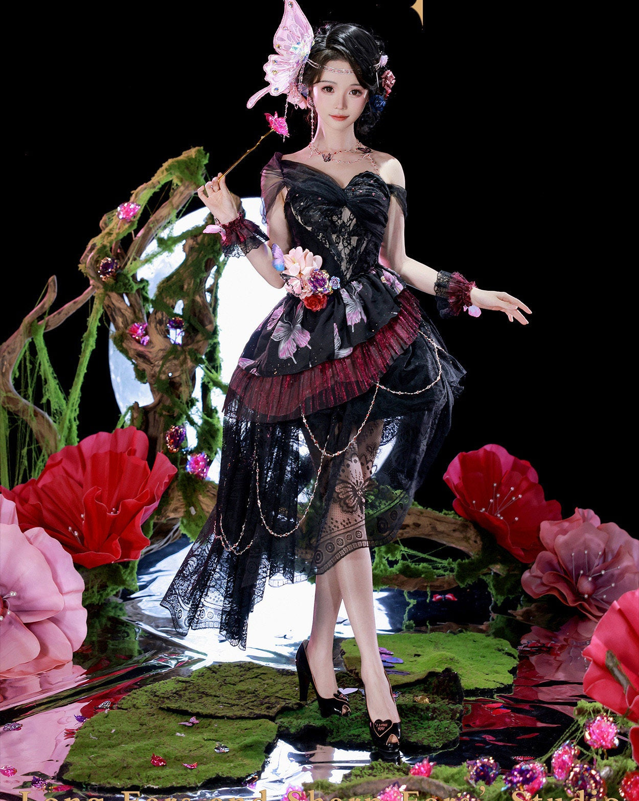 【受注予約12/29まで】夜吻蝶舞  ドレス