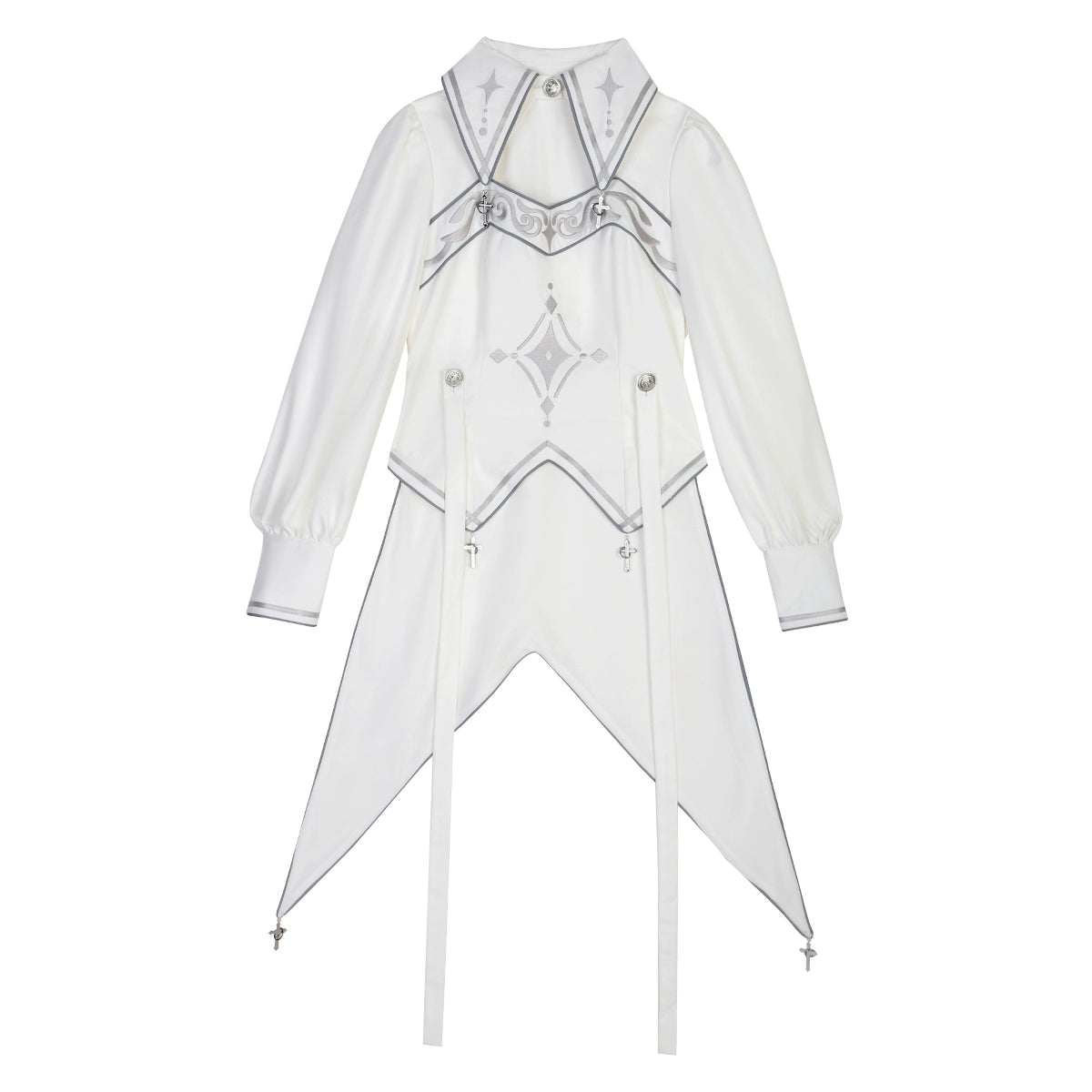 Diamond Embroidery Prince Lolita White Setup and Cape