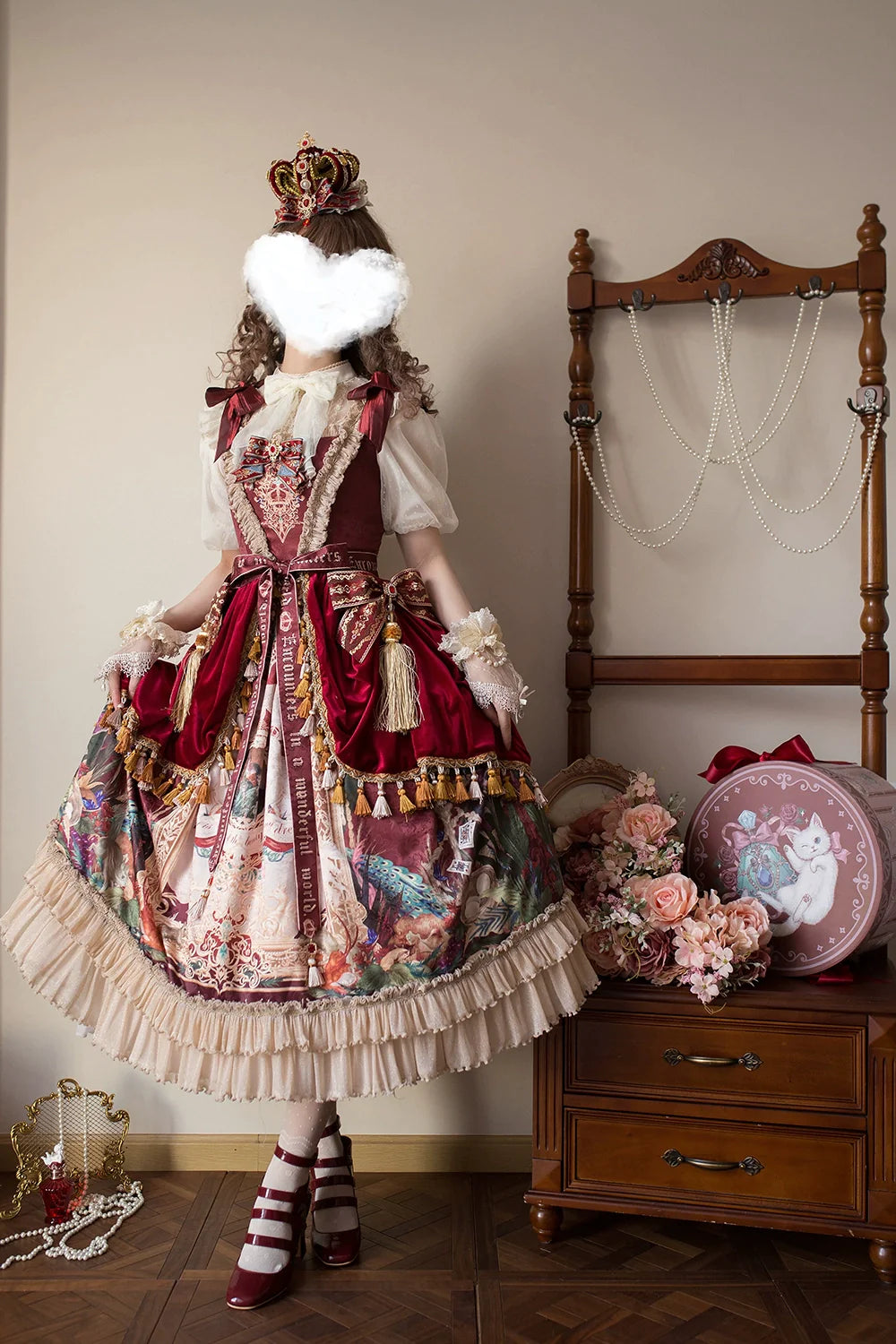 [Pre-order] Wanhua Mirror Western Aristocrat Style Jumper Skirt