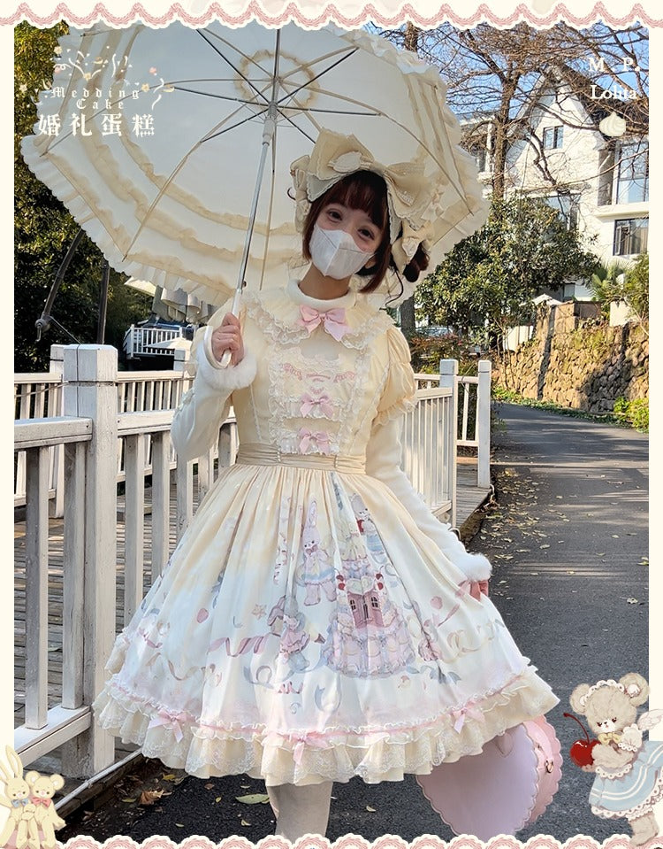 [Pre-orders available until 12/26] Sweet Wedding Cake Embroidered Dress