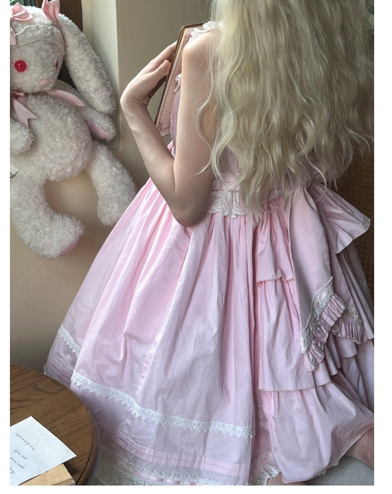 【受注予約5/21まで】Laura's Doll ハイウエストジャンパースカート・全3色