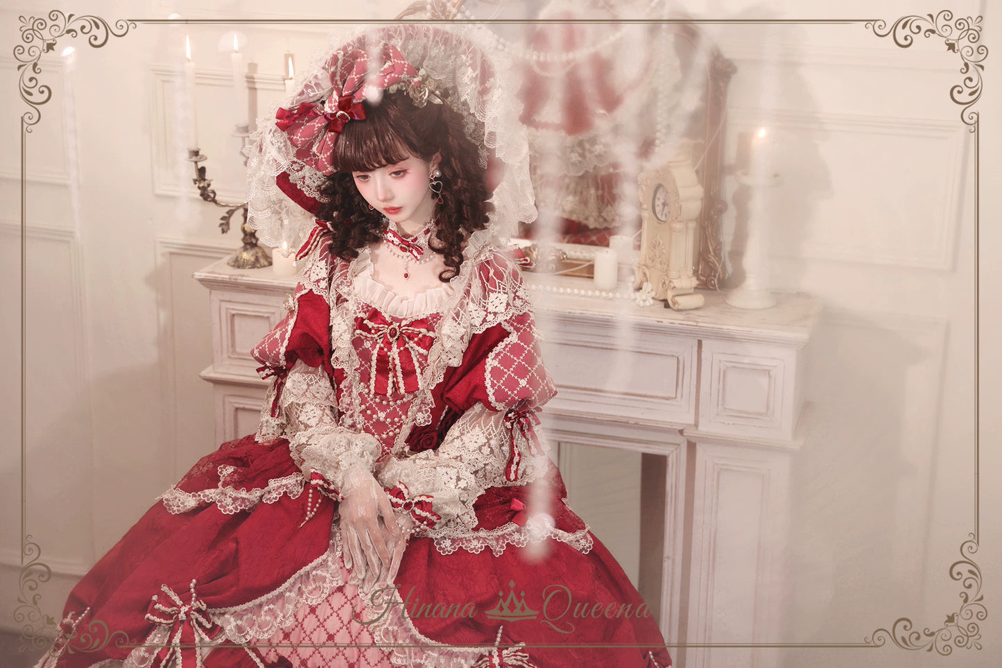 【受注予約6/26まで】Mirror Snow White プリンセスロングドレス・レッド