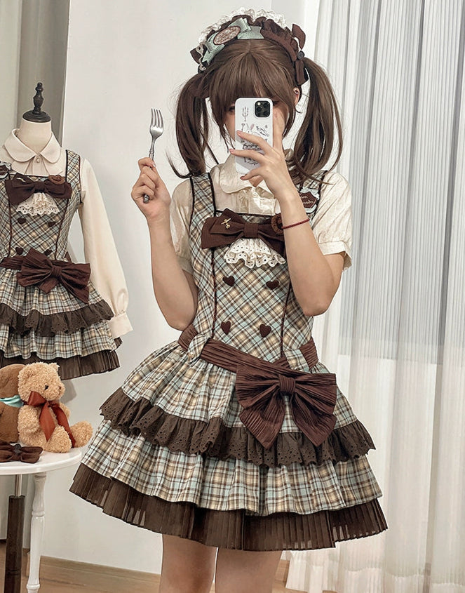 【受注予約7/28まで】Chocolate Mint Day ジャンパースカート