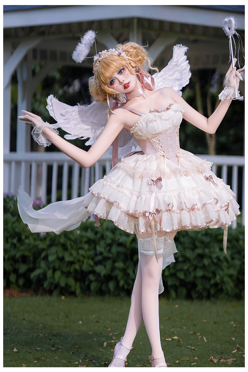 【予約販売】Fairy Garden バレエ風ショートドレス 新色追加