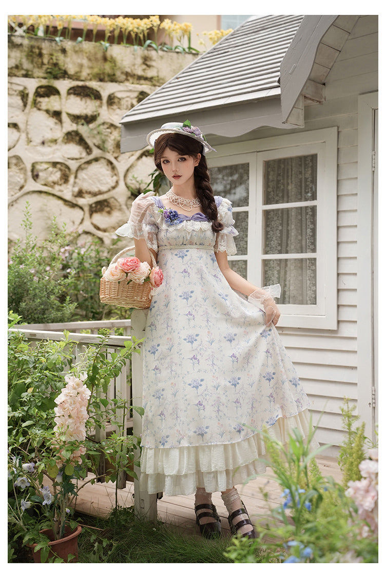 【予約販売】Iris Bouquet ハイウエストワンピースセット