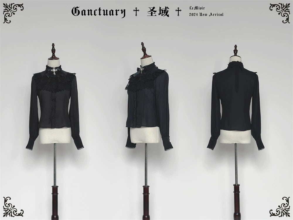 【販売期間終了】Sanctuary ゴスロリスタンドカラーブラウス