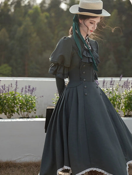 【受注予約7/31まで】Flores Ladyクラシカル花びらワンピース