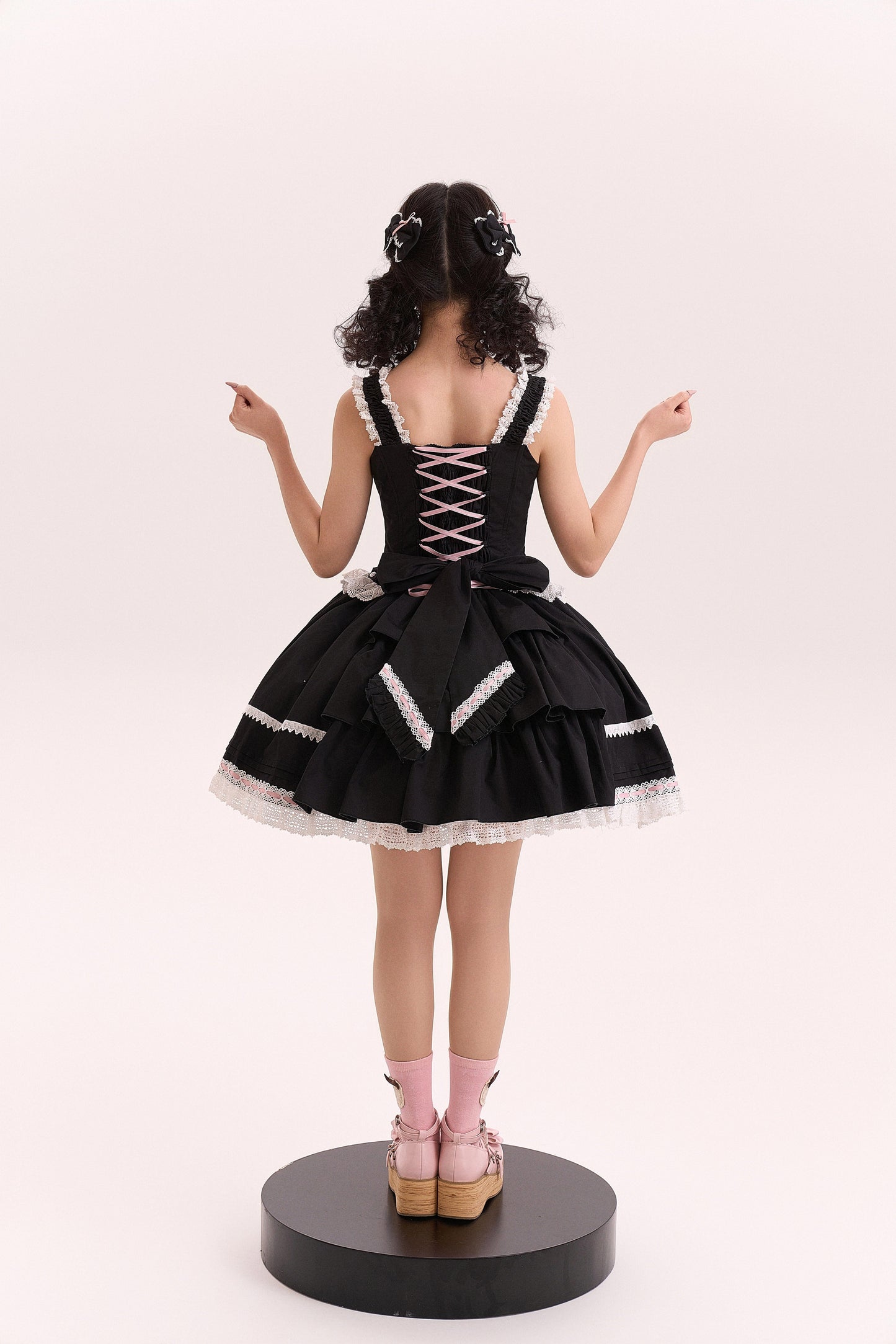 【受注予約5/21まで】Laura's Doll ローウエストジャンパースカート・全4色