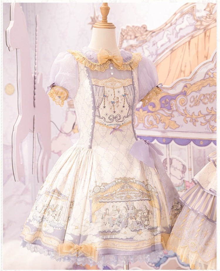 Cloud Paradise Short Sleeve Dress