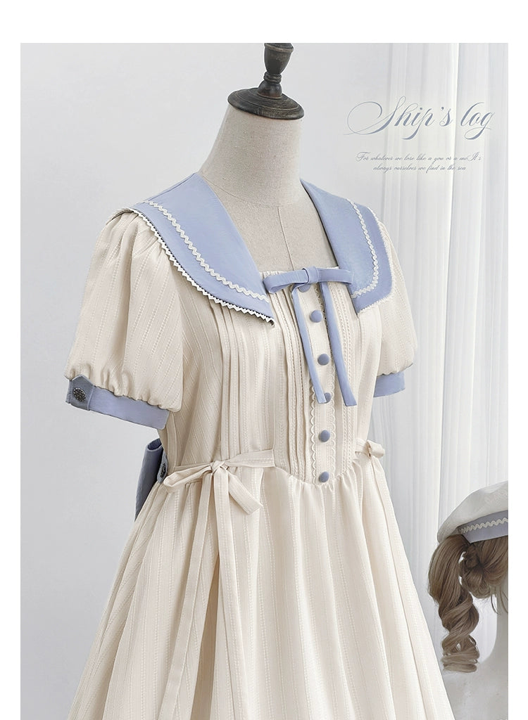 【受注予約7/23まで】Voyage Poem クラシカルマリンワンピース