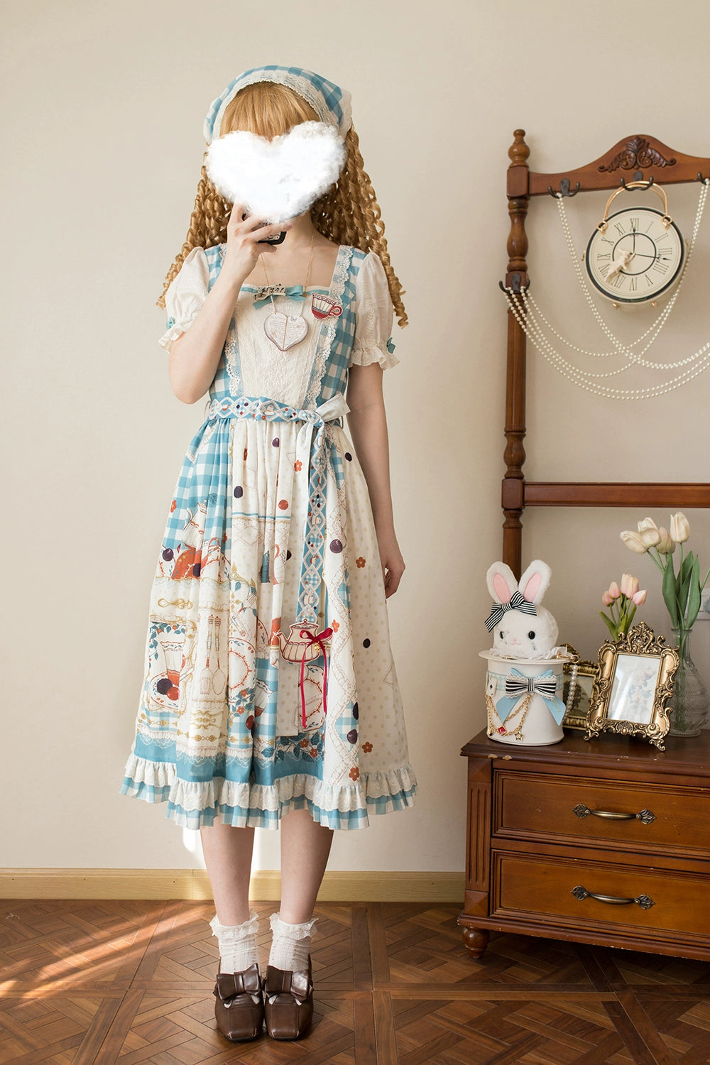 [Pre-order] Picnic Tea Party Square Neck Dress