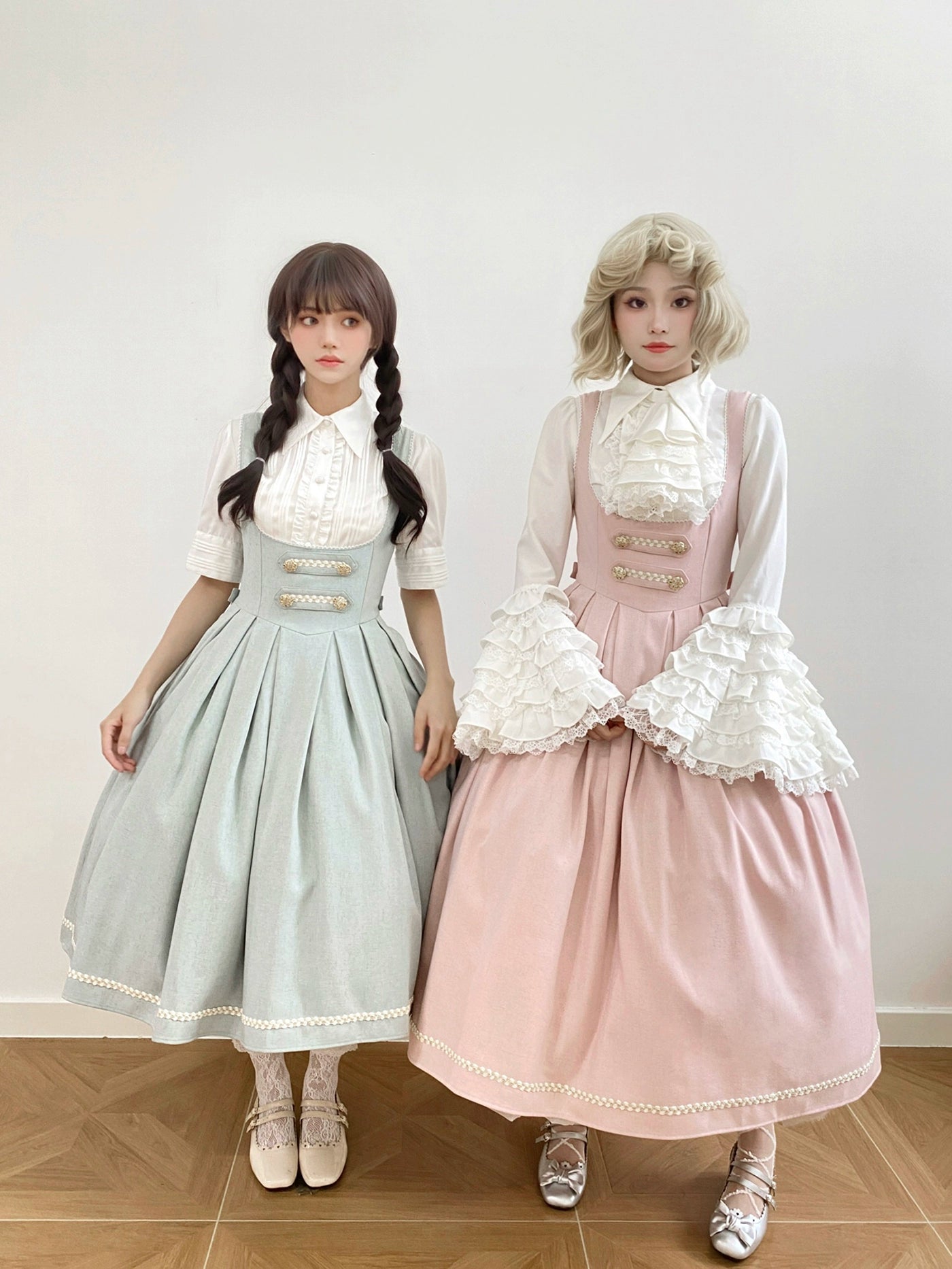 [Resale/Pre-orders available until 10/28] Bright Moon Corset Jumper Skirt, Plain Type [Light Blue]