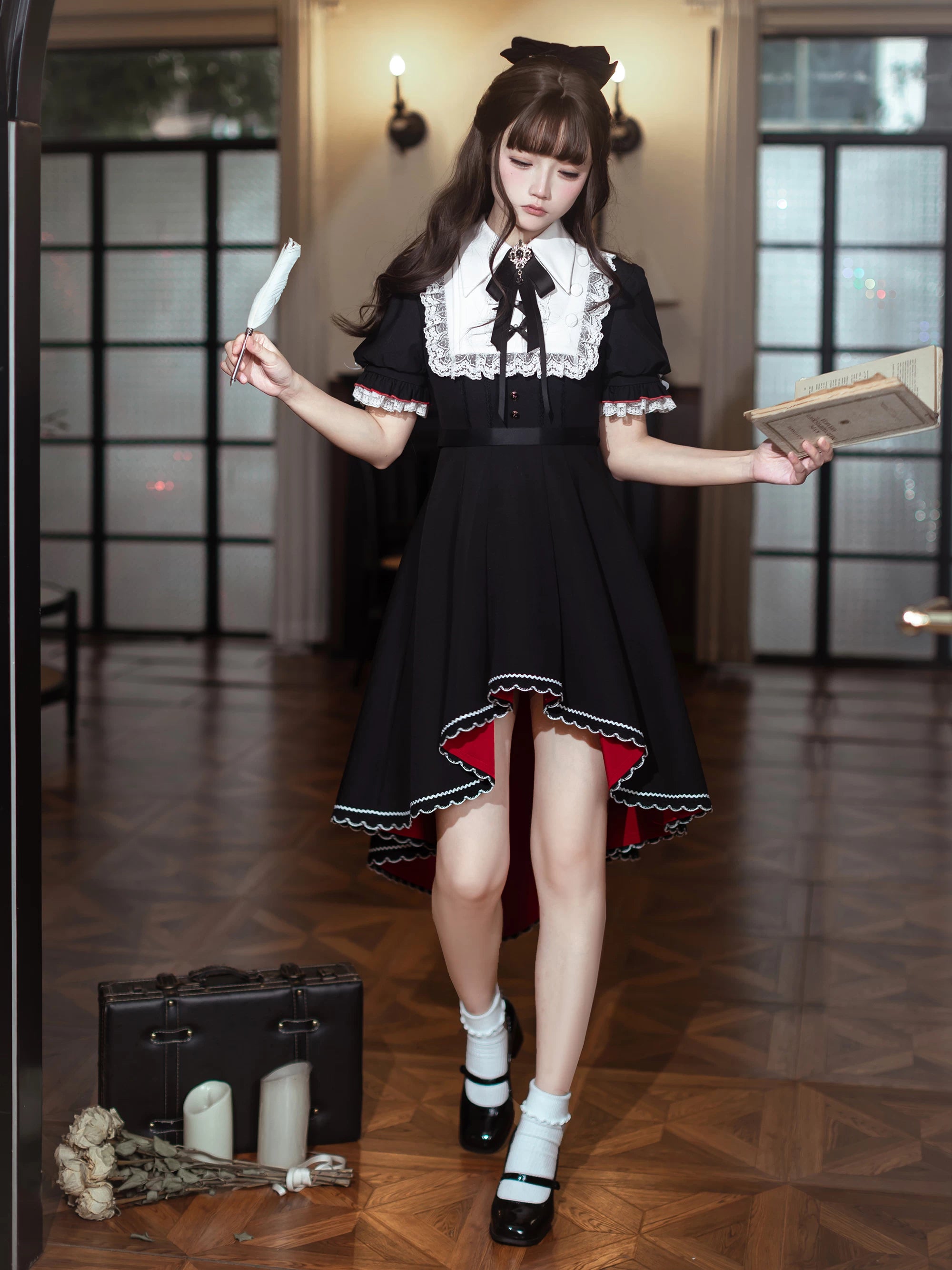 ロザリンドの黒薔薇 ゴシックワンピース