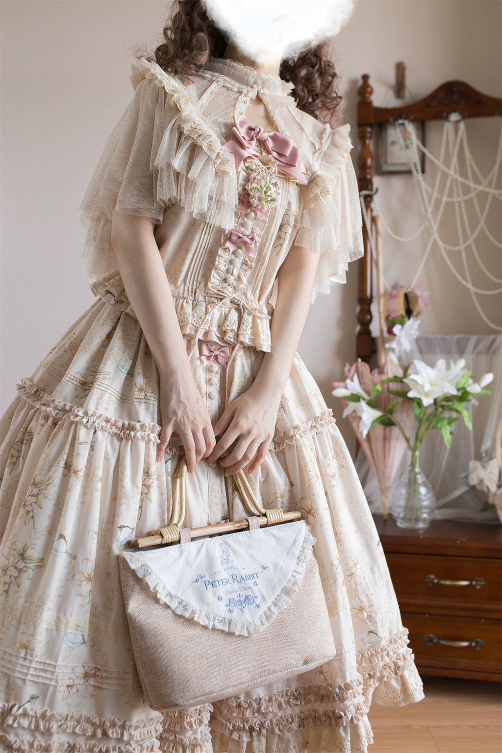 Lily and Wind Classical Print Skirt and Top